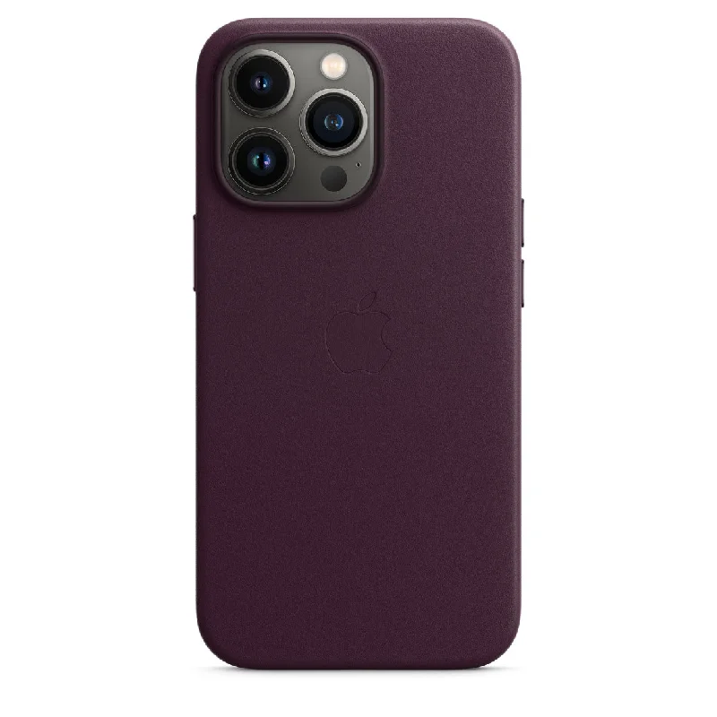 Apple iPhone 13 Pro Leather Case - Dark Cherry