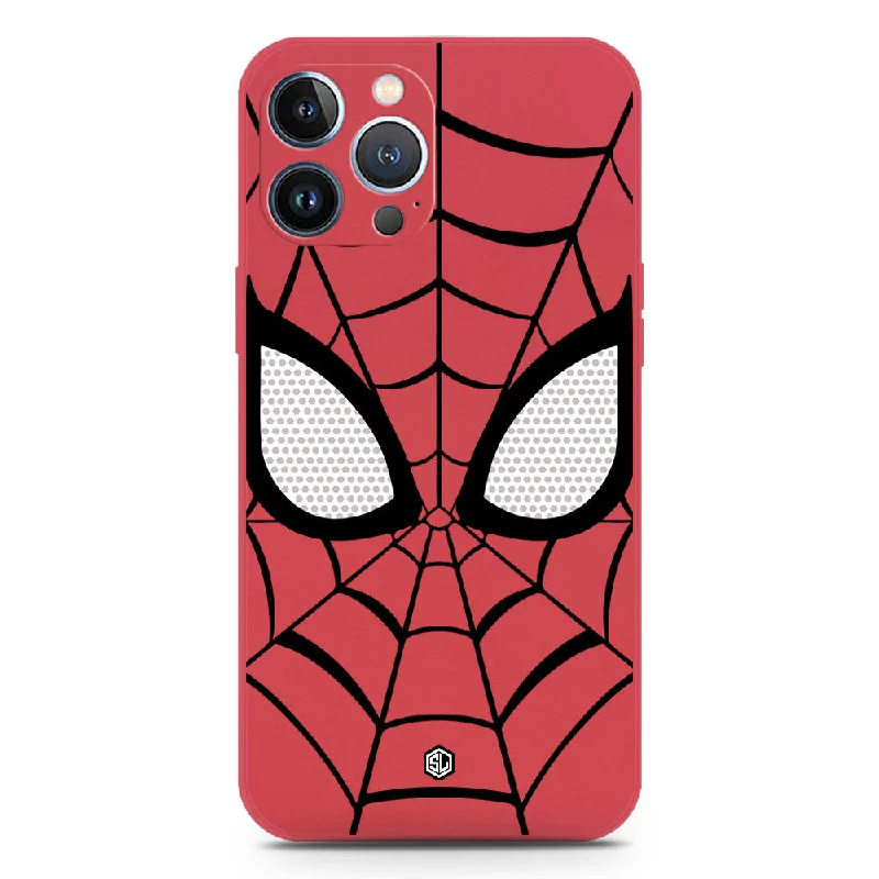 Cool Spider Design Soft Phone Case - Silica Gel Case - Red - iPhone 13 Pro Max