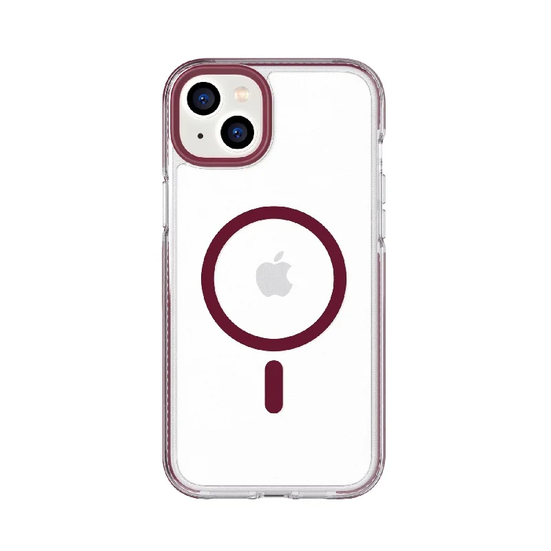 EvoCrystal - Apple iPhone 14 Plus Case MagSafe® Compatible - Burgundy