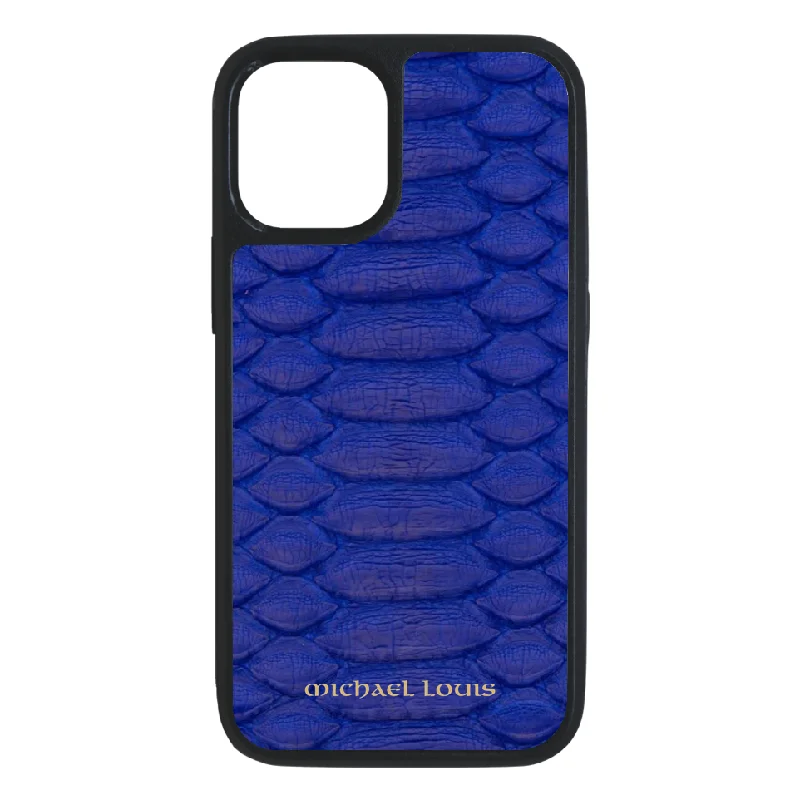 Genuine Blue Python iPhone 13 Case