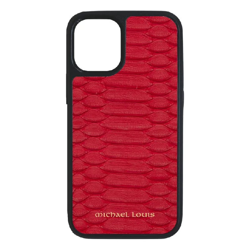 Genuine Red Python iPhone 13 Case