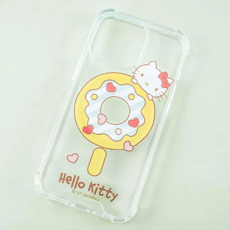 Hello Kitty Donut Clear MagSafe Phone Case for iPhone 13 Pro