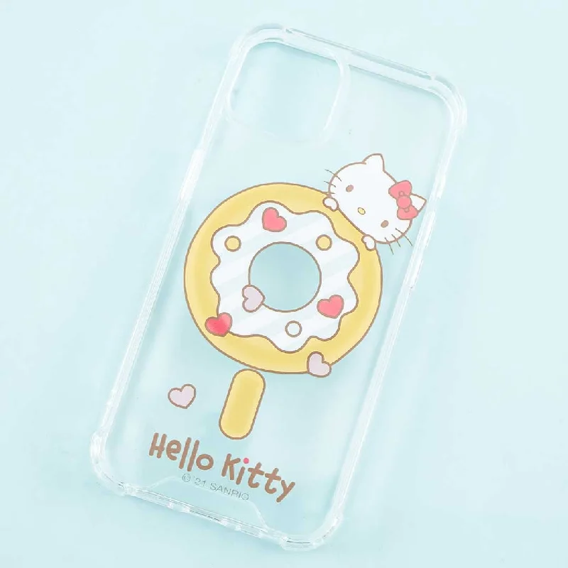 Hello Kitty Donut Clear MagSafe Phone Case for iPhone 13