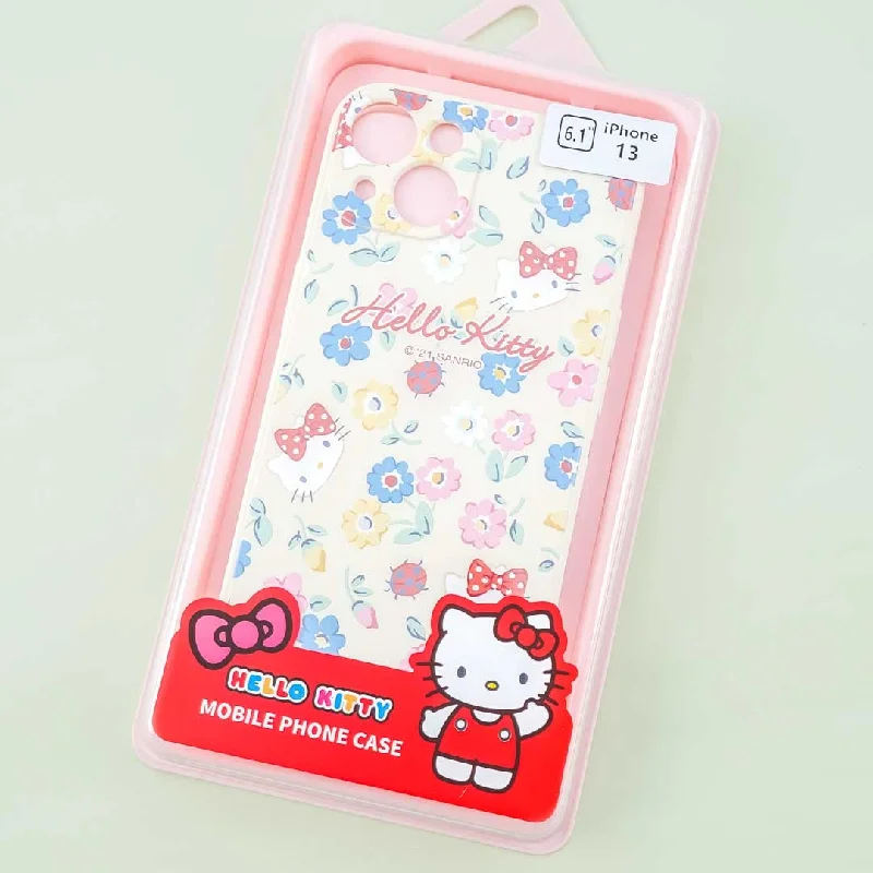 Hello Kitty Vintage Floral Phone Case for iPhone 13