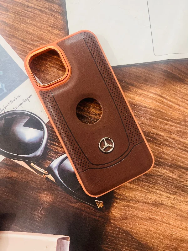 iPhone 13 Premium Leather Finish Case - Brown