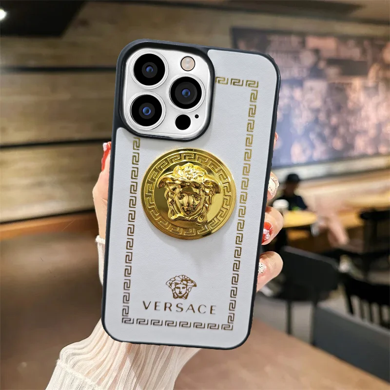 iPhone 13 Pro Premium Versace Case - White