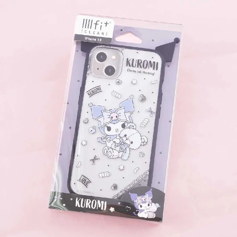 Kuromi Teddy Bear III Fit Clear Phone Case for iPhone 13