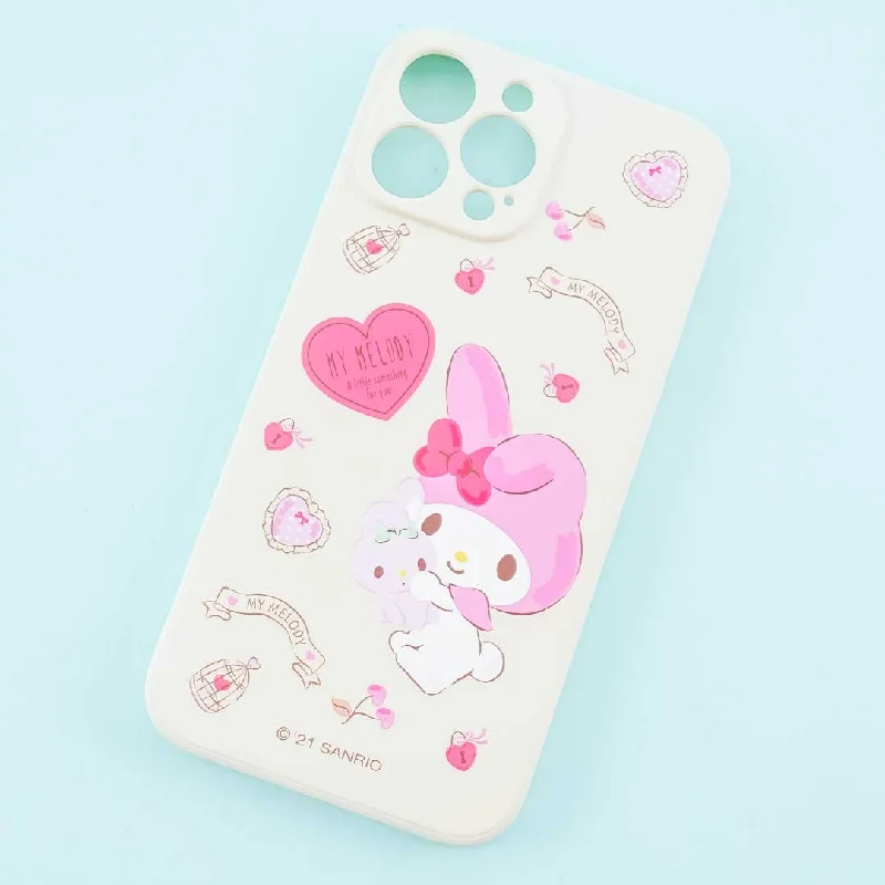 My Melody Fancy Heart Locks Soft Phone Case for iPhone 13 Pro Max