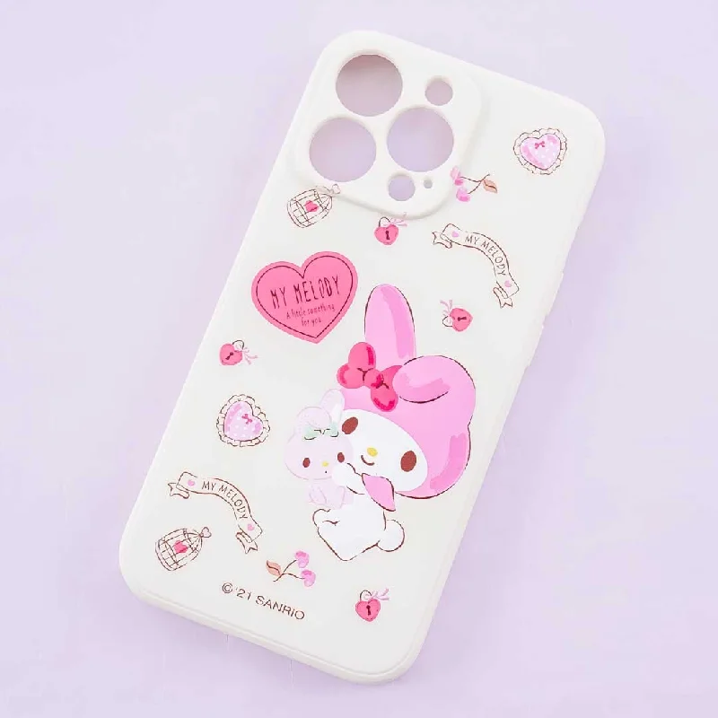 My Melody Fancy Heart Locks Soft Phone Case for iPhone 13 Pro