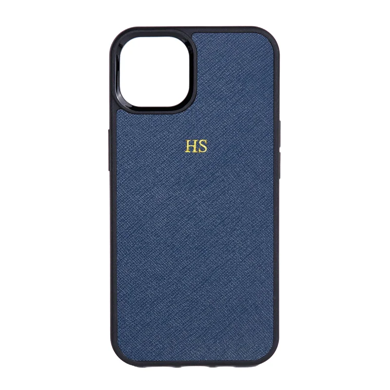 Navy - iPhone 13 Series Saffiano Phone Case