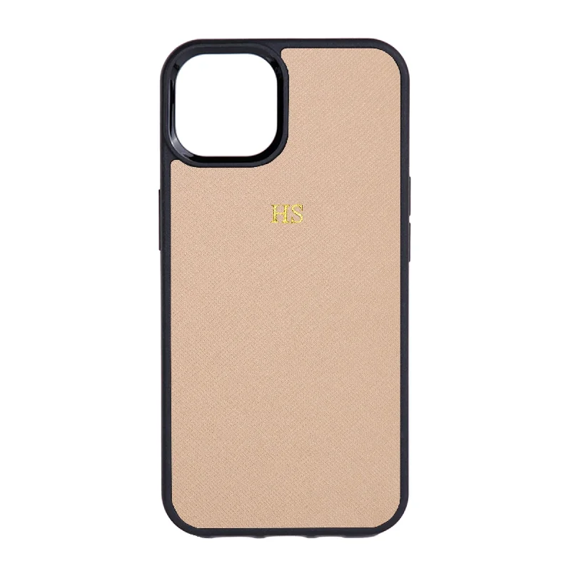 Nude - iPhone 13 Series Saffiano Phone Case