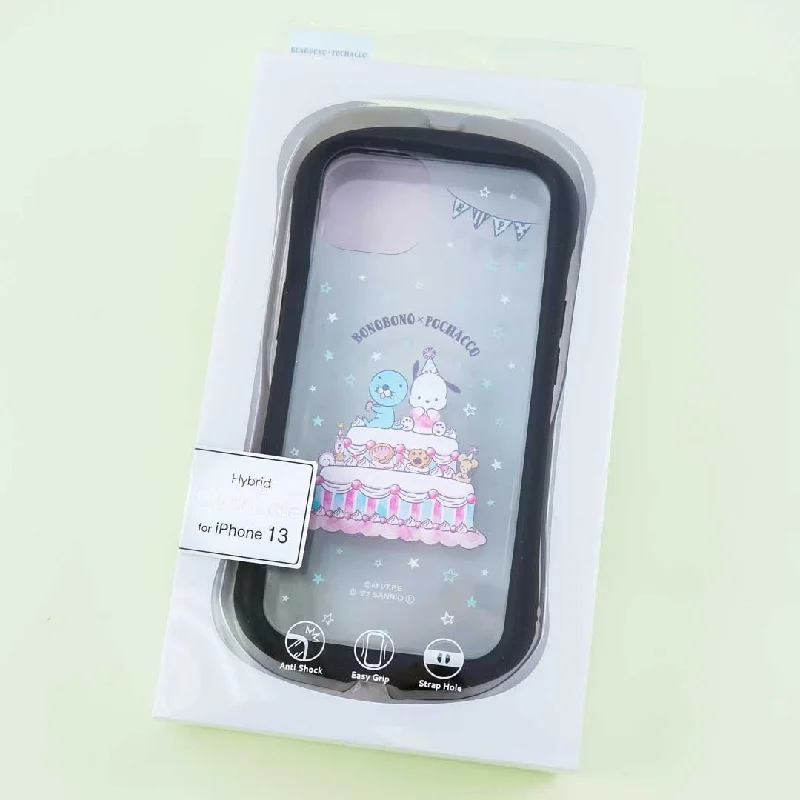 Pochacco x Bonobono Hybrid Cake Clear Phone Case for iPhone 13