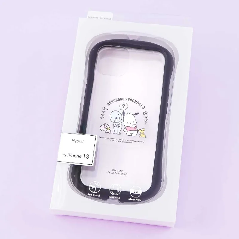 Pochacco x Bonobono Hybrid Dark Clear Phone Case for iPhone 13