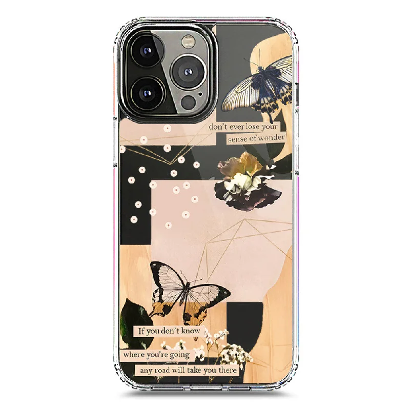 Aesthetic Butterfly Design - Design 4 - Soft Phone Case - Crystal Clear Case - iPhone 13 Pro Max