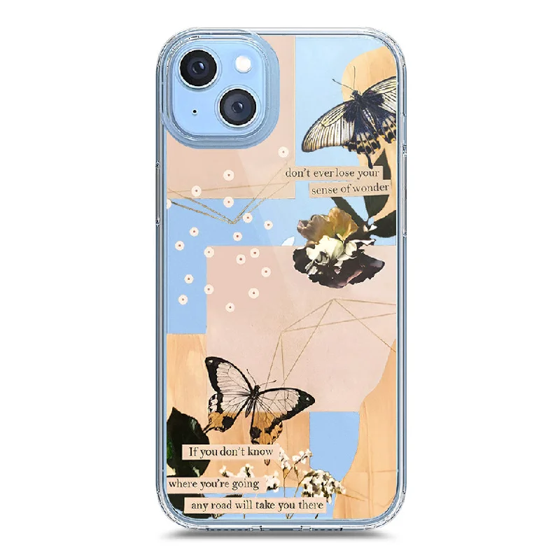 Aesthetic Butterfly Design - Design 4 - Soft Phone Case - Crystal Clear Case - iPhone 14