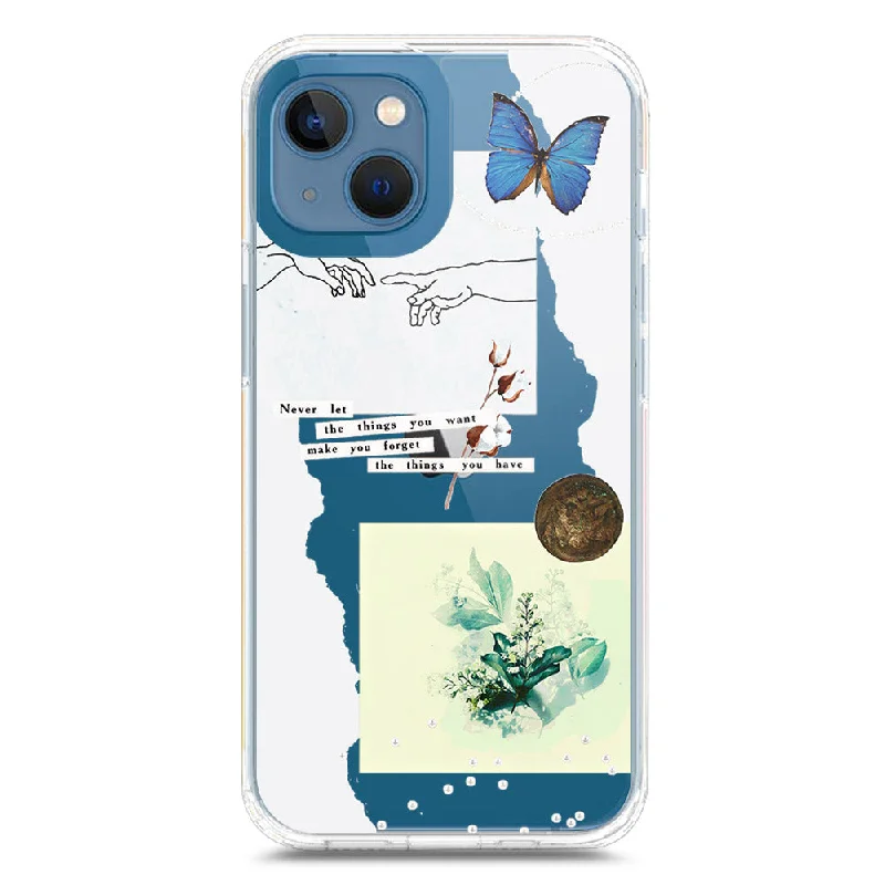 Aesthetic Collage Design - Design 3 - Soft Phone Case - Crystal Clear Case - iPhone 13