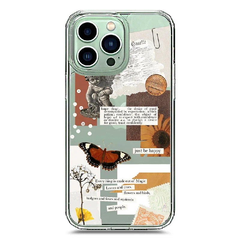 Aesthetic Design - Design 2 - Soft Phone Case - Crystal Clear Case - iPhone 14 Pro Max