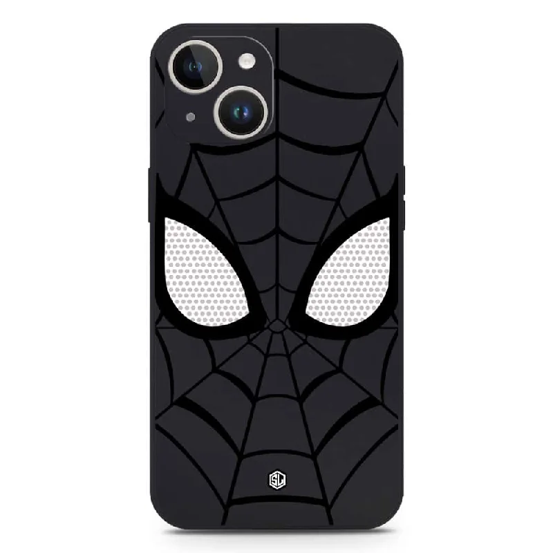 Cool Spider Design Soft Phone Case - Silica Gel Case - Black - iPhone 14 Plus