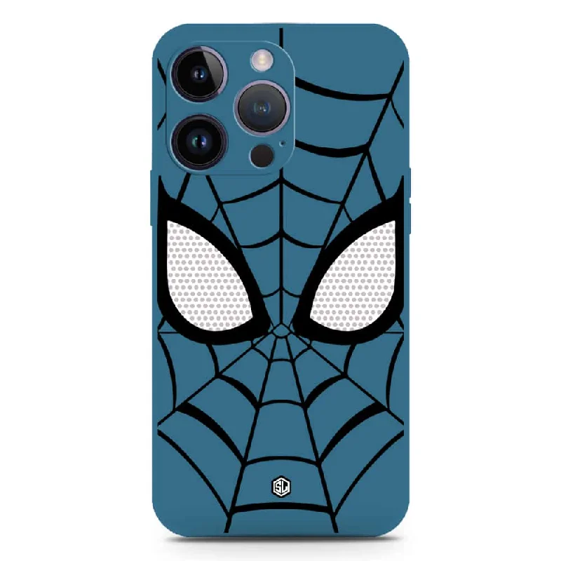 Cool Spider Design Soft Phone Case - Silica Gel Case - Blue - iPhone 14 Pro Max