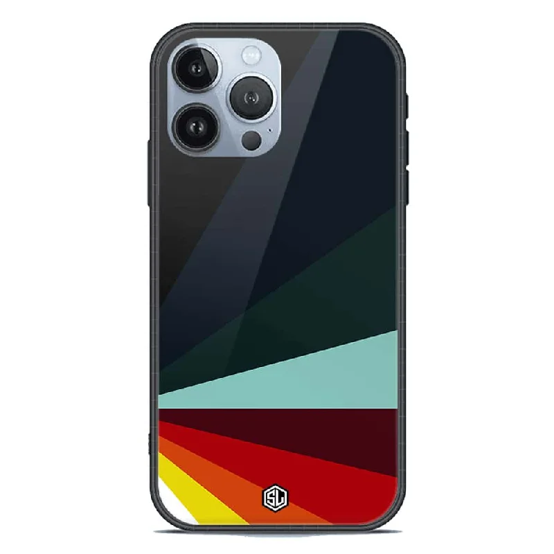 Retro Stripes Series Soft Phone Case - Premium Glass Case - iPhone 13 Pro Max