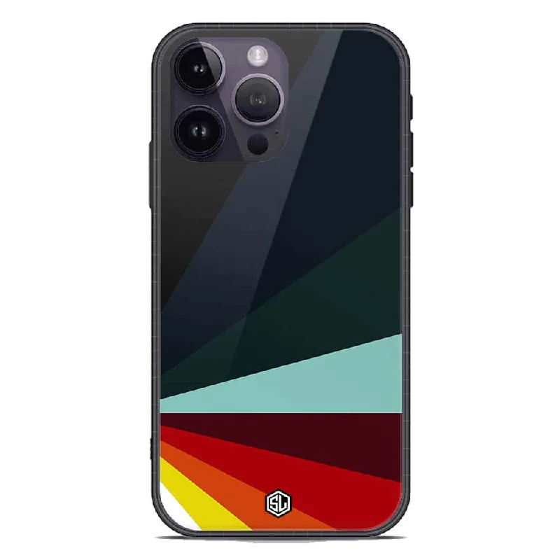 Retro Stripes Series Soft Phone Case - Premium Glass Case - iPhone 14 Pro Max