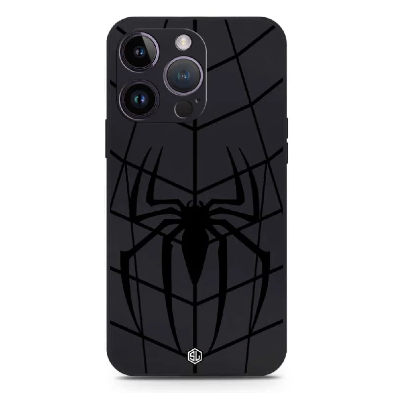 X-Spider Design Soft Phone Case - Silica Gel Case - Black - iPhone 14 Pro