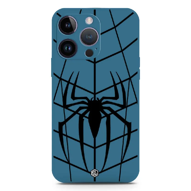 X-Spider Design Soft Phone Case - Silica Gel Case - Blue - iPhone 14 Plus