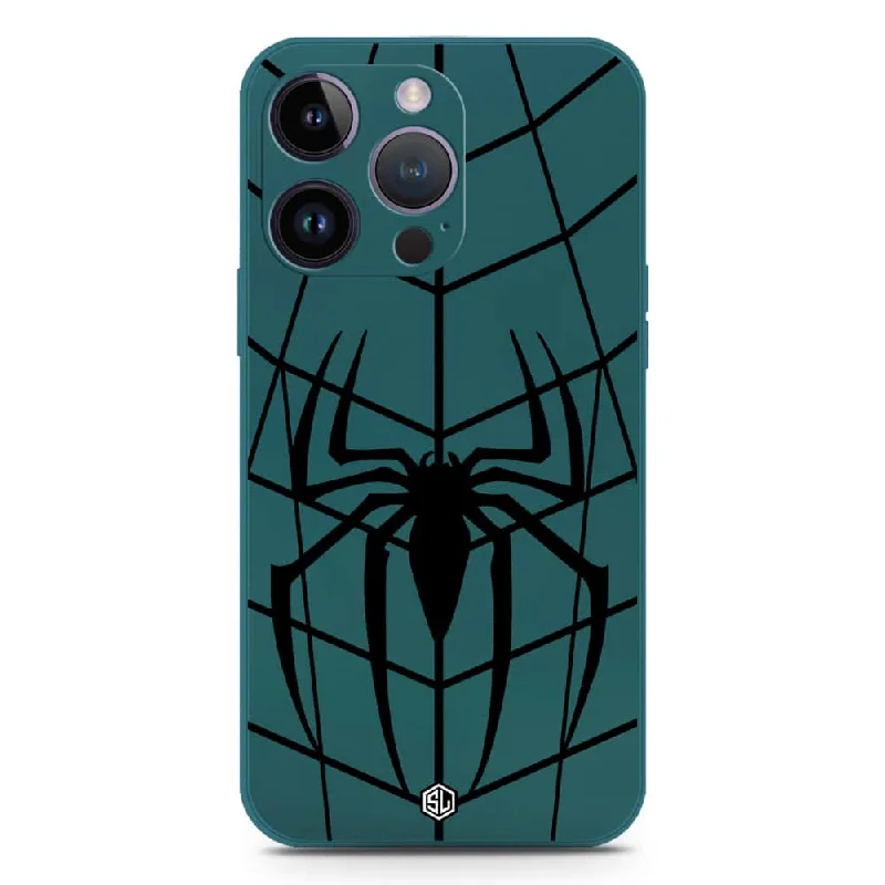 X-Spider Design Soft Phone Case - Silica Gel Case - Darkgreen - iPhone 14 Plus