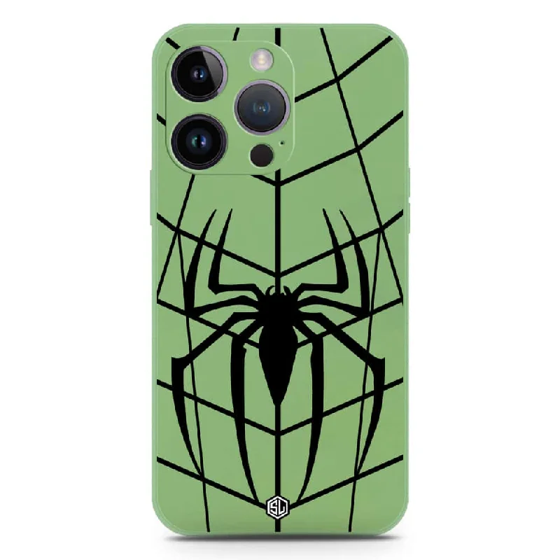 X-Spider Design Soft Phone Case - Silica Gel Case - LightGreen - iPhone 14 Pro Max