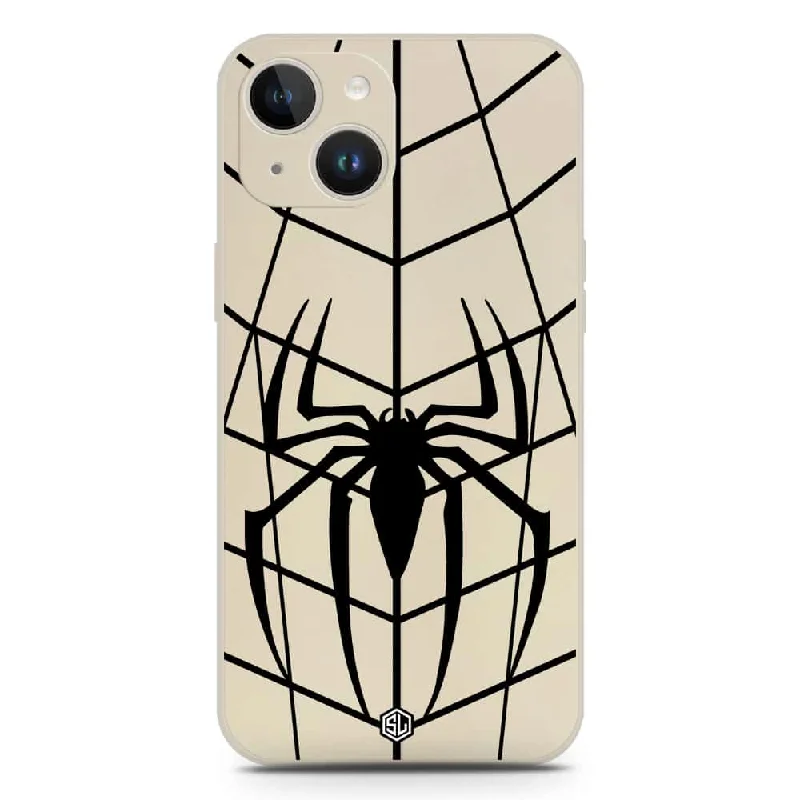 X-Spider Design Soft Phone Case - Silica Gel Case - Offwhite - iPhone 14 Plus