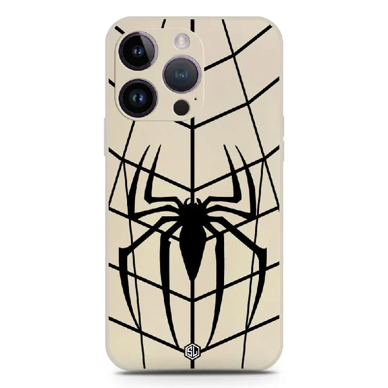 X-Spider Design Soft Phone Case - Silica Gel Case - Offwhite - iPhone 14 Pro Max